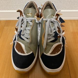 カラー(kolor)のファミ様用　kolor 19aw スニーカー　異素材組み合わせ　パッチワーク(スニーカー)