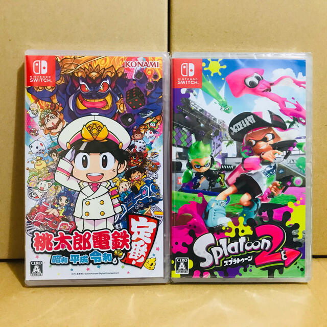 任天堂2台 ●桃太郎電鉄 ●スプラトゥーン2   switchソフト