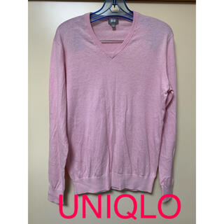 ユニクロ(UNIQLO)のUNIQLO  カシミヤニット  セーター　ピンク　Sサイズ(ニット/セーター)