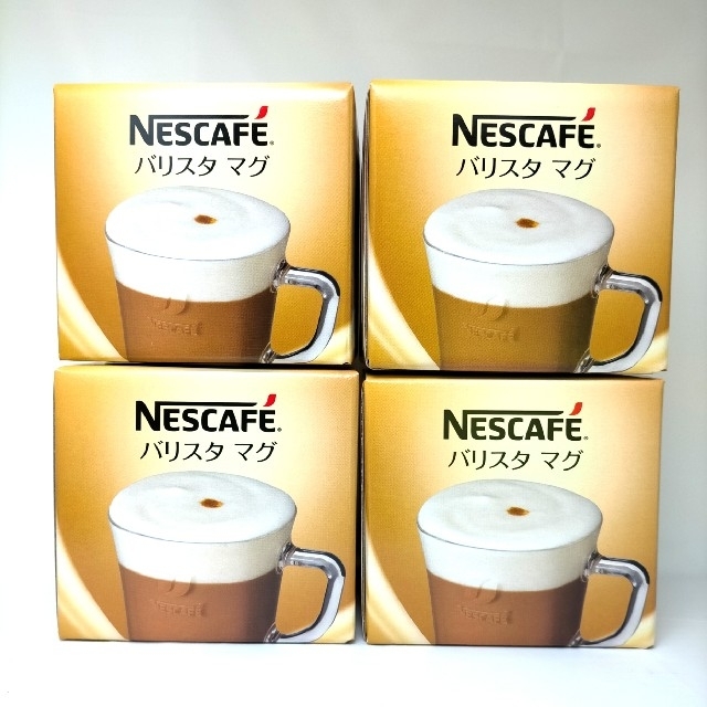 Nestle(ネスレ)の★完全未開封★新品 未使用 送料無料★NESCAFE バリスタマグ 4個セット インテリア/住まい/日用品のキッチン/食器(グラス/カップ)の商品写真