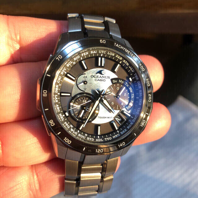 CASIO - 週末値下げ!新品同様!オシアナス マンタ OCW-S1350PC-1AJR