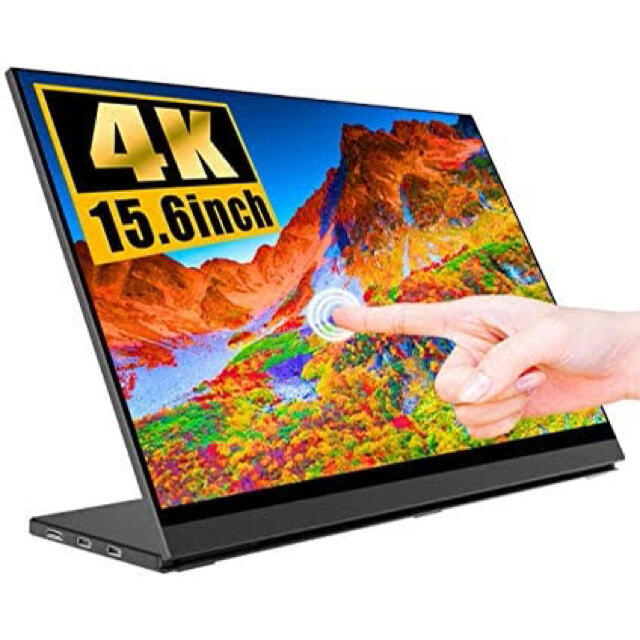 1アスペクト比16モバイルモニター タッチ機能 4K 15.6インチ WT-156LT4-BK