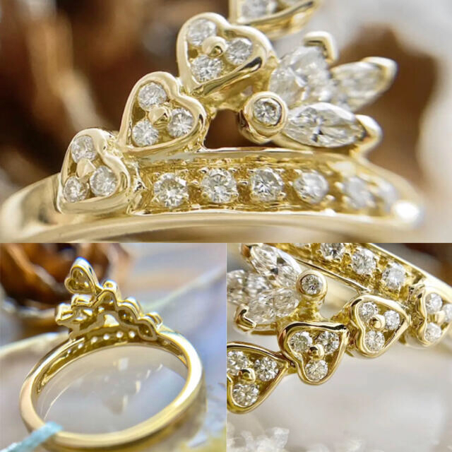 Mouawad モワード 揺れるハートダイヤモンドリング 珍しい www.fenix ... Mouawad モワード 揺れるハートダイヤモンドリング