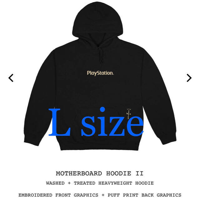 CACTUS(カクタス)のTravis Scott x PlayStation Hoodie L size メンズのトップス(パーカー)の商品写真