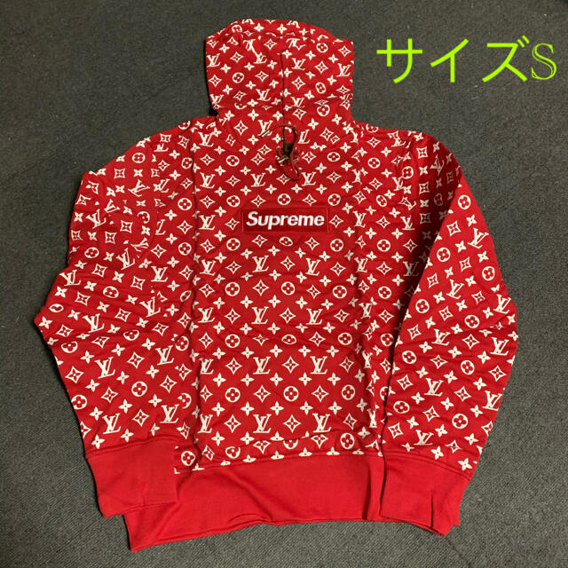 新品 LOUIS VUITTON SUPREME Box Logo Hooded