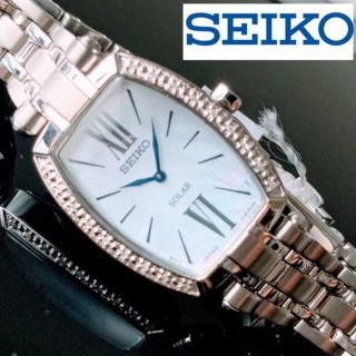 セイコー(SEIKO)の【新品】天然ダイヤの輝き★SEIKO セイコー ソーラー仕様 腕時計 レディース(腕時計)