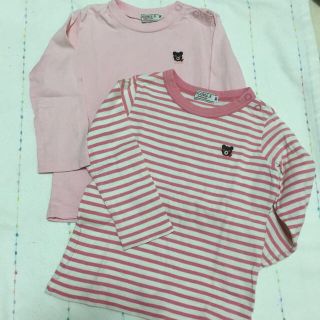 ミキハウス(mikihouse)のさわこママ様☆ダブルビー♡無地ロンT(Tシャツ/カットソー)