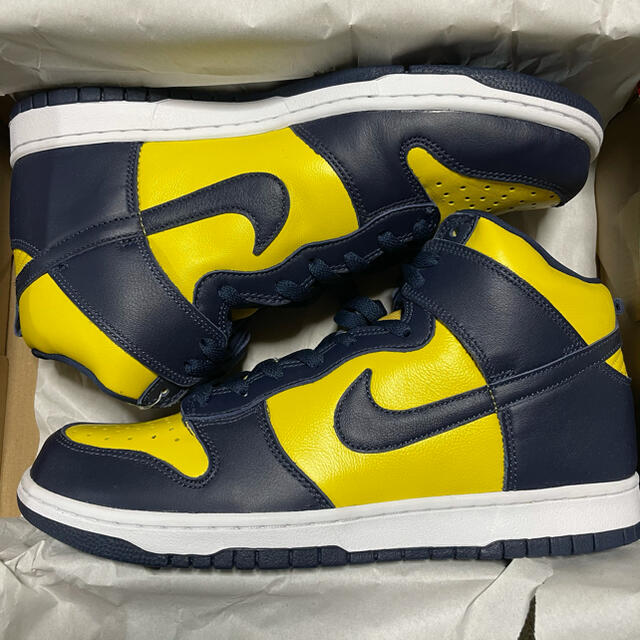 NIKE(ナイキ)の29 NIKE DUNK HIGH SP MICHIGAN  メンズの靴/シューズ(スニーカー)の商品写真