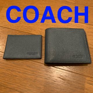 コーチ(COACH)の【美品】コーチ　COACH 折りたたみ財布・定期入れ　ペアセット(折り財布)