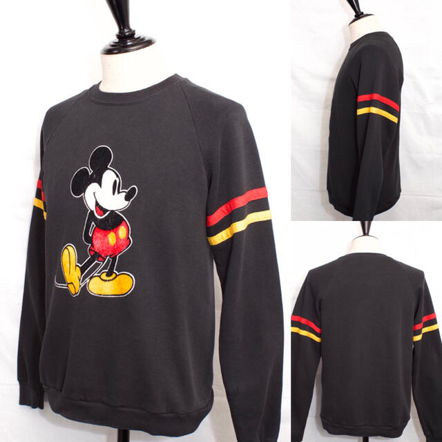 Disney 希少 Vintage Mickey スウェット トレーナー 黒 ビッグサイズの通販 By Mintens Rakuma Shop ディズニーならラクマ