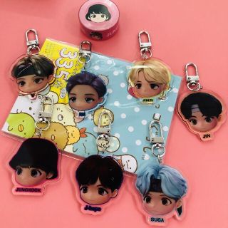 ボウダンショウネンダン(防弾少年団(BTS))の💜BTS TINYTAN キーホルダー②💜テテ ジミン グク ジン シュガ(キーホルダー)