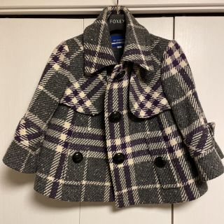 バーバリーブルーレーベル(BURBERRY BLUE LABEL)の最終価格！バーバリーブルーレーベル　ポンチョコート美品(ポンチョ)