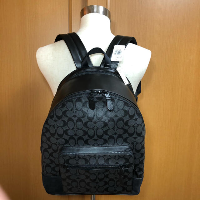 【新品】COACH コーチ リュック バックパック シグネチャー ブラック 3