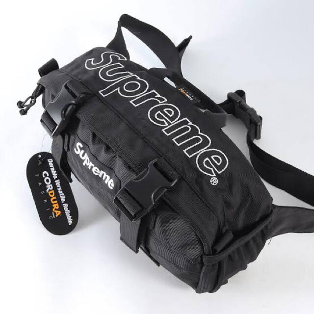 新品 国内正規品 19AW Supreme Waist Bag Black 黒