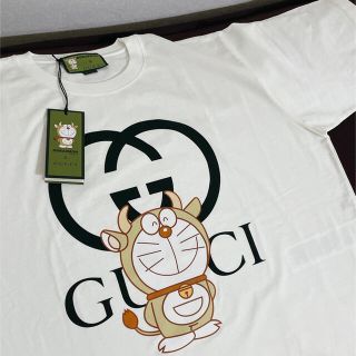 【激レア】牛ドラえもんグッチ 白Tシャツ | refletivo.com