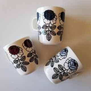 マリメッコ(marimekko)のマリメッコ　ヴィヒキルース　マグカップ　３客セット(グラス/カップ)