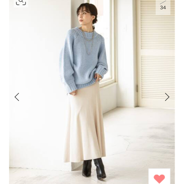 Asami Nakamura×NOBLE コットンシルクマーメイドスカート