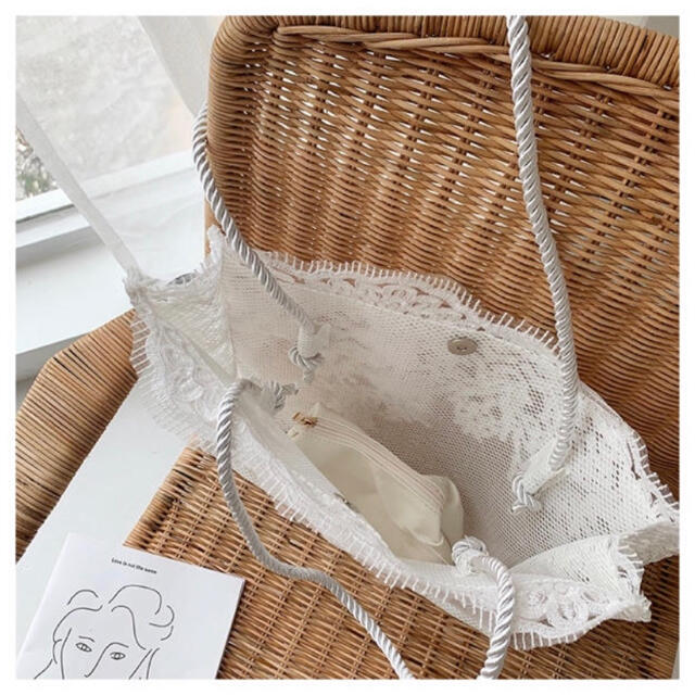 Lochie(ロキエ)の~ 韓国 ♡ lace flower tote bag ~ レディースのバッグ(トートバッグ)の商品写真