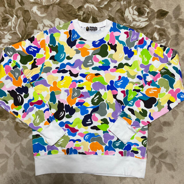 APE BAPE KAWS CRAZY MULTI CAMO パーカー　XL