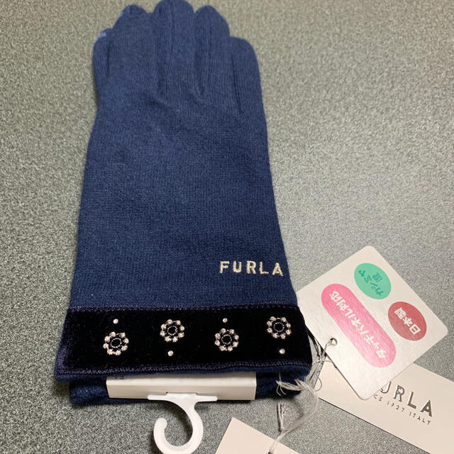 Furla フルラ 手袋 タッチパネル対応 ネイビーの通販 By フルラならラクマ