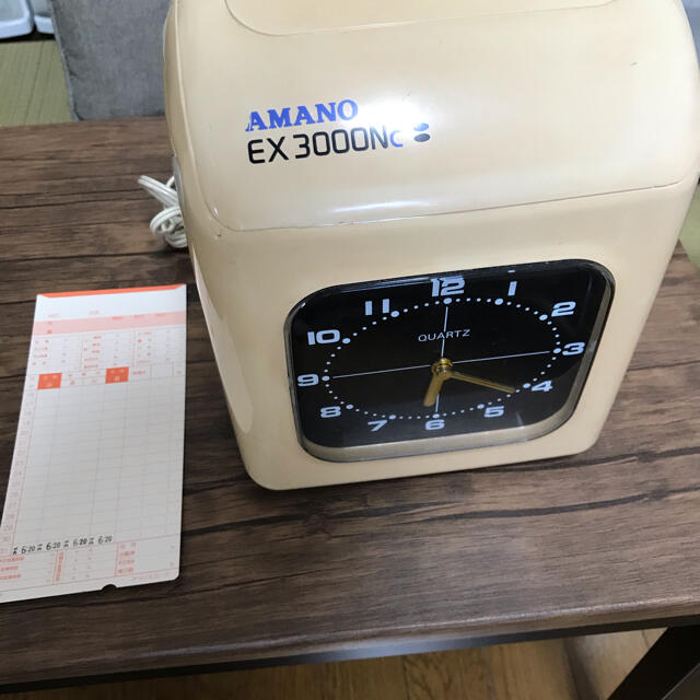 上質 アマノ タイムレコーダー EX-3000NC 白