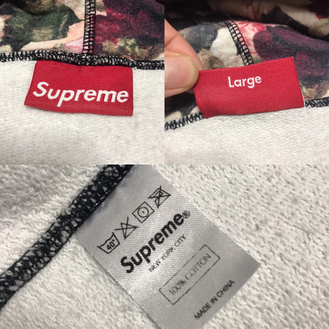 Supreme PCL Hoodie 花柄パーカ