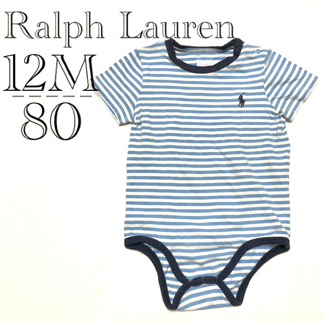 Ralph Lauren(ラルフローレン)の052▽ Ralph Lauren▽半袖ロンパース 80 キッズ/ベビー/マタニティのベビー服(~85cm)(ロンパース)の商品写真