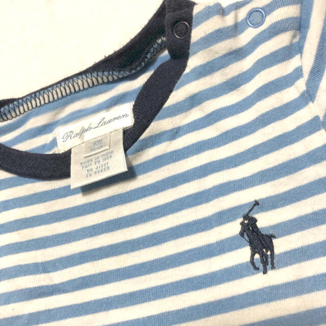 Ralph Lauren(ラルフローレン)の052▽ Ralph Lauren▽半袖ロンパース 80 キッズ/ベビー/マタニティのベビー服(~85cm)(ロンパース)の商品写真