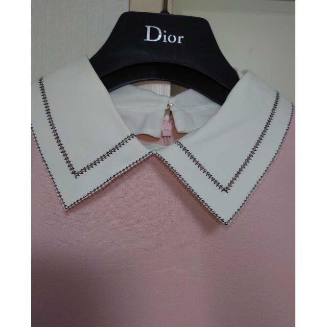 Christian Dior(クリスチャンディオール)のChristian Dior 2018 刺繍 襟  ワンピース ディオール レディースのワンピース(ミニワンピース)の商品写真