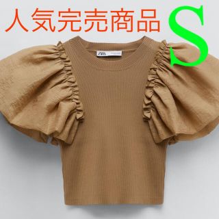 ザラ(ZARA)の＊人気完売商品＊ZARA コントラストニット トップス(ニット/セーター)