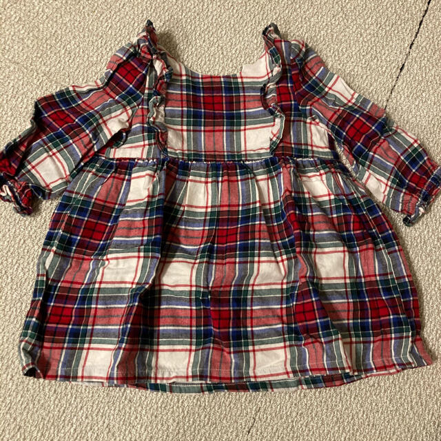 babyGAP(ベビーギャップ)のgapbaby チェック　ワンピース　90 キッズ/ベビー/マタニティのキッズ服女の子用(90cm~)(ワンピース)の商品写真