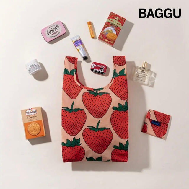 BAGGU(バグゥ)の【BAGGU】ストロベリー ベビー いちご baby バグー レディースのバッグ(エコバッグ)の商品写真