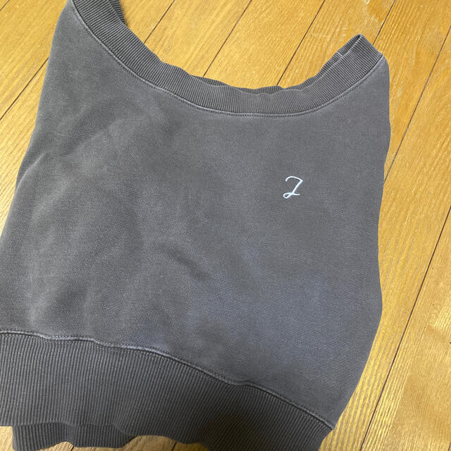 juemi New Loose Neck Pigment Dyed Sweat