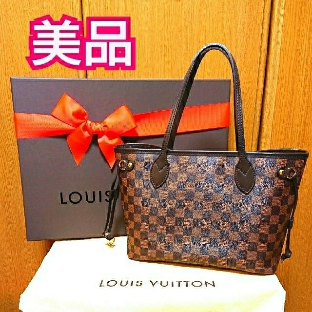 憧れの LOUIS VUITTON ネヴァーフルPM ダミエ Vuitton Louis lady-01☆美品 - トートバッグ