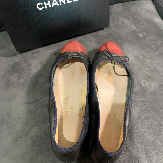 CHANEL(シャネル)のCHANEL シャネル フラット パンプス 36(23.5cm) レディースの靴/シューズ(ハイヒール/パンプス)の商品写真