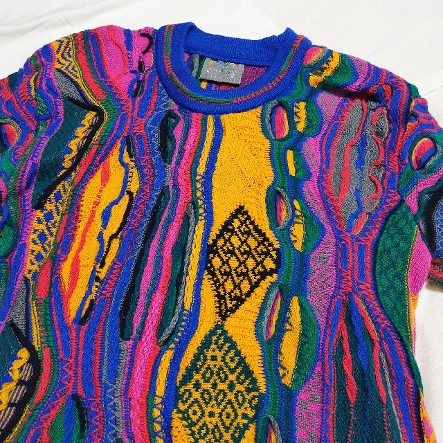 COOGI(クージー)の☆好配色☆COOGI 　立体編み込み　3Dニット メンズのトップス(ニット/セーター)の商品写真