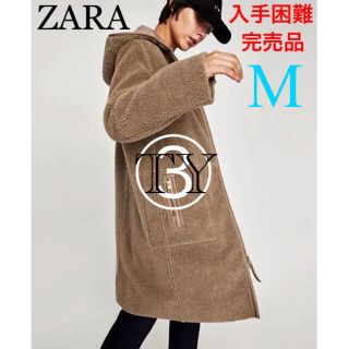 ZARA - ザラ M リバーシブル ボア生地 コート ムートン スエード