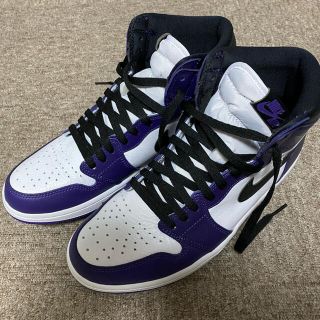 ナイキ(NIKE)のair jordan 1 court purple 27.5(スニーカー)