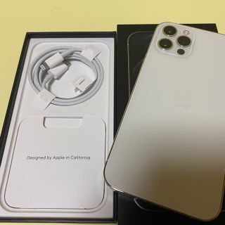 アイフォーン(iPhone)の美品 国内版SIMフリー iPhone12 pro 256GB シルバー (スマートフォン本体)