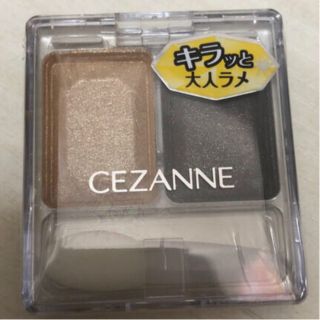 セザンヌケショウヒン(CEZANNE（セザンヌ化粧品）)のセザンヌ ツーカラー アイシャドウ ラメシリーズ 01 ゴールド(3.8g)(アイシャドウ)