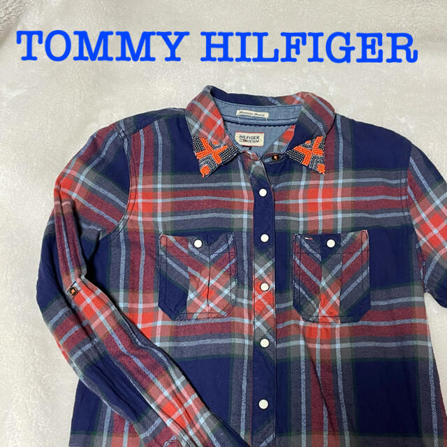 TOMMY HILFIGER   DENIM  ネルシャツ  XS レディースのトップス(シャツ/ブラウス(長袖/七分))の商品写真