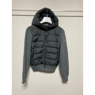 モンクレール(MONCLER)のモンクレール　パーカー　ダウン　ニット　グレー　12A Moncler(パーカー)