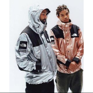 supreme × the north face  ローズゴールドマウンテンパーカー