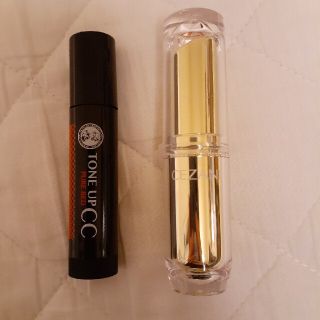 セザンヌケショウヒン(CEZANNE（セザンヌ化粧品）)のリップ　セット　TONE UP CC  セザンヌラスティンググロスリップ　501(口紅)