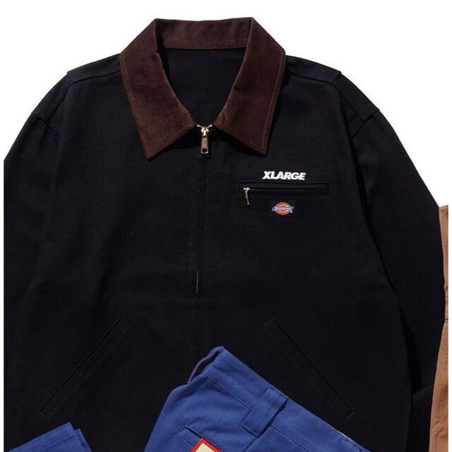 XLARGE Dickies workjacket 黒Lジャケット/アウター