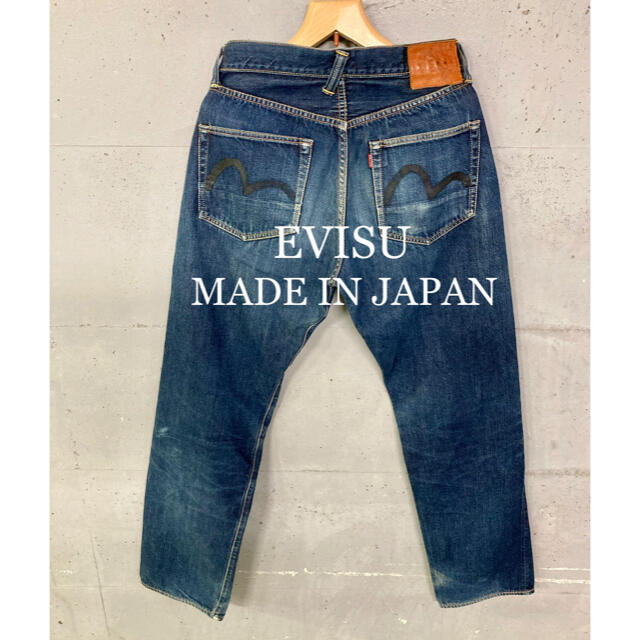 EVISU プリント白カモメ　ジーンズ