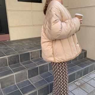 トゥデイフル(TODAYFUL)の未使用に近い　Milktea half coat kae bonny ダウン　(ダウンコート)