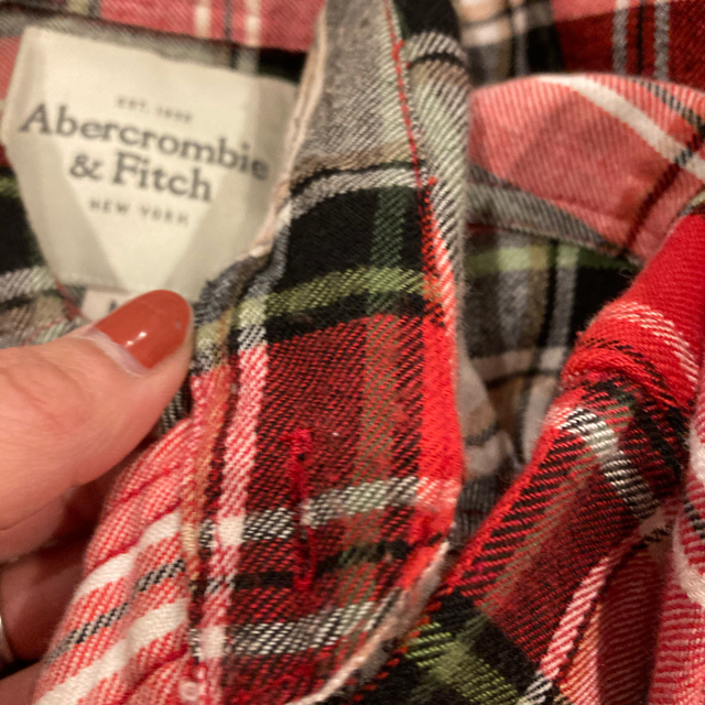 Abercrombie&Fitch(アバクロンビーアンドフィッチ)のアバクロ　ネルシャツ　メンズ メンズのトップス(シャツ)の商品写真