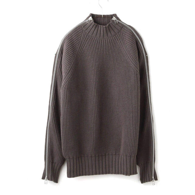 ZIPPED KNIT SWEATER