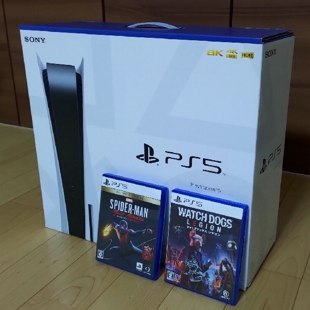 新品 PS5 通常モデル+PS5版ソフト2本